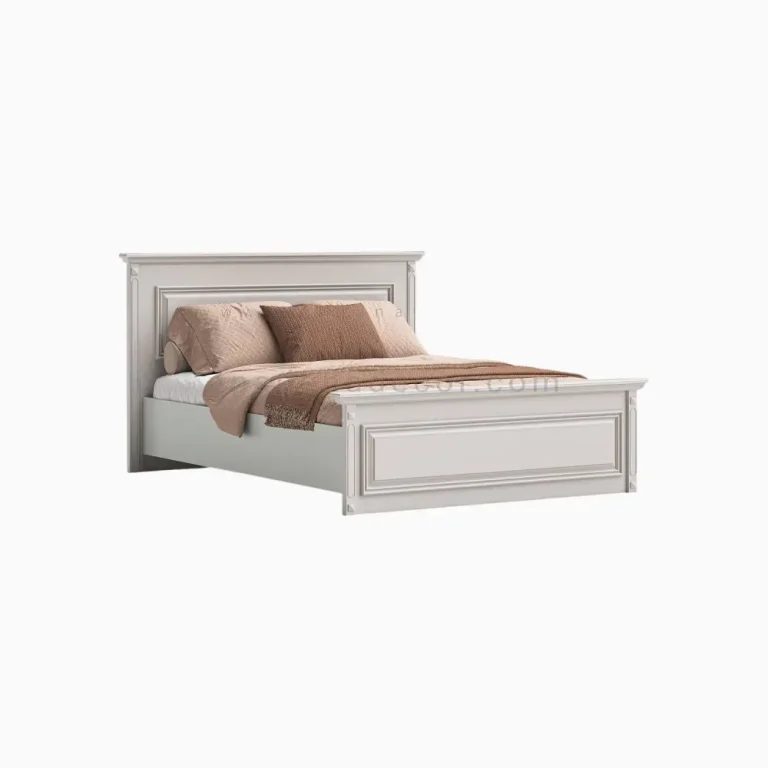 تخت دو نفره رمانتیک طوسی 160*200