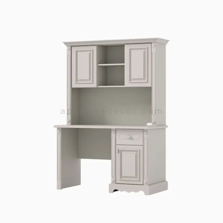 میز تحریر رمانتیک طوسی همراه با رابط