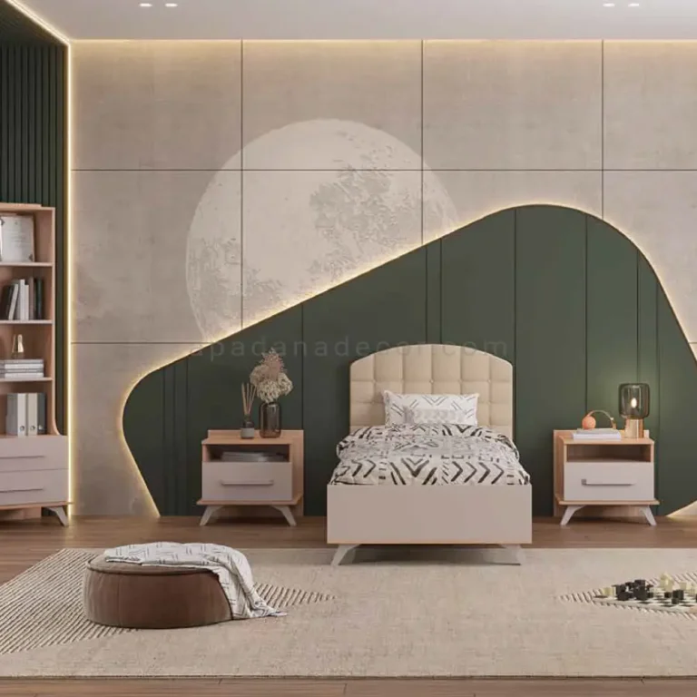 تخت فلورانس 90*200- رنگ کلرادو طوسی