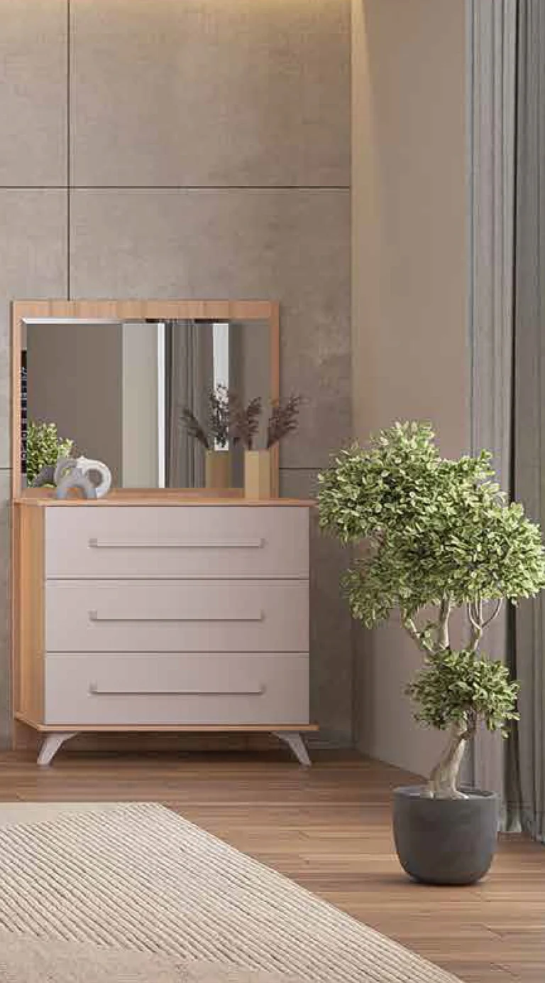 قاب آینه فلورانس کرم طوسی نوزادی گالری