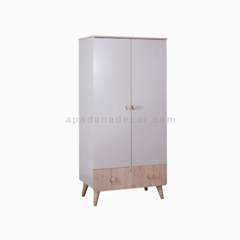 کمد دو درب لیوا کلرادو طوسی نوزادی