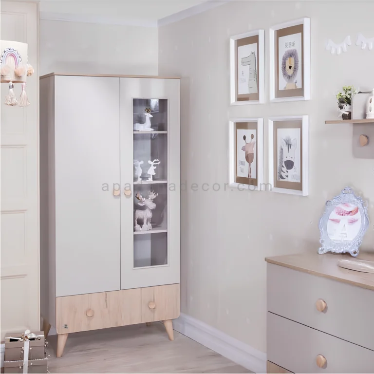 کمد ویترین دار لیوا سفید کلرادو نوزادی