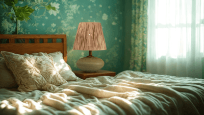 آباژور کوتاه سبز طرح چوبی آباژور کوتاه سبز طرح چوبی