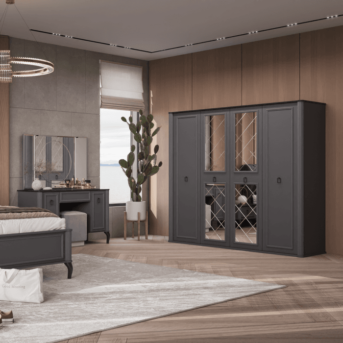 کمد 4 درب چستر مشکی