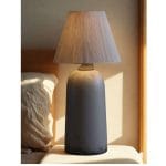 آباژور کوتاه خاکستری طرح سنگی