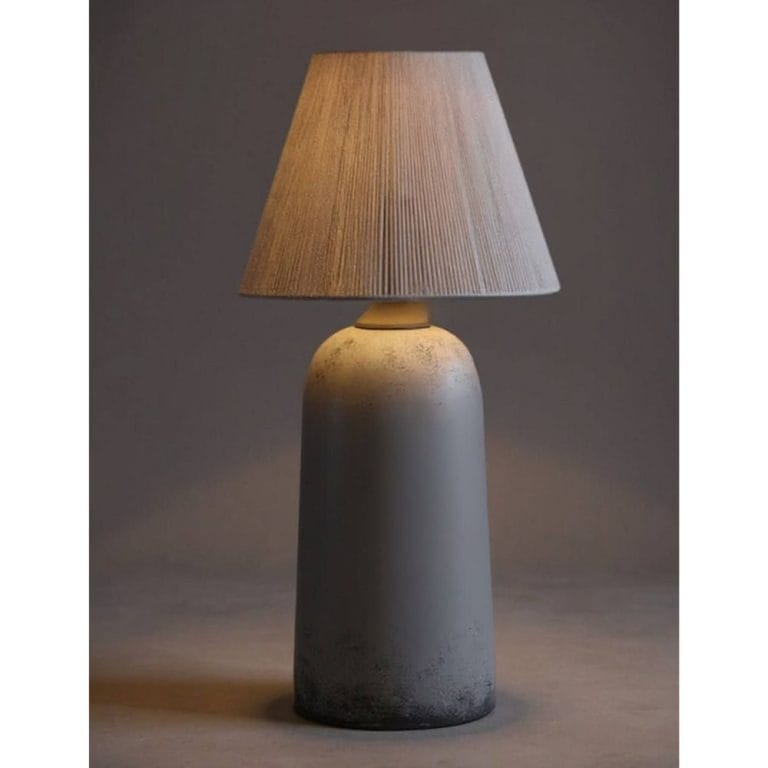 آباژور کوتاه خاکستری طرح سنگی